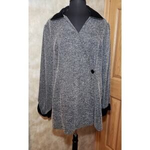 Giorgio Fiorlini size 20 vintage gray and black Coat